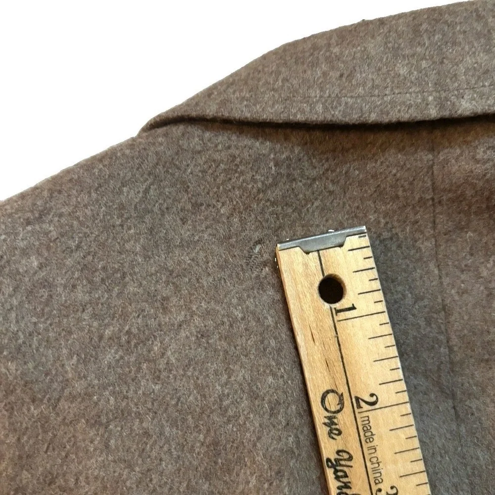 Vtg Chaps Ralph Lauren Camel Wool Flannel Sport Coat Men 40R Brown Cashmere USA